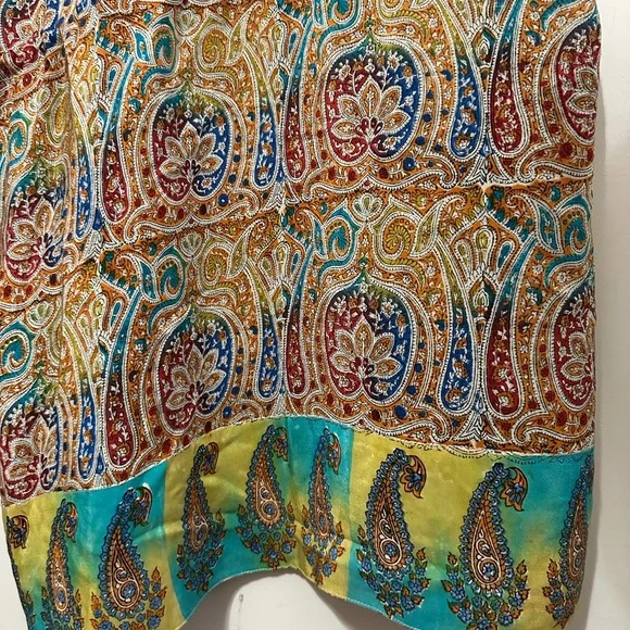 Tolani brand women's paisley print blouse bohemian-style Size Small - Picture 15 of 16